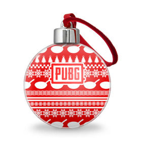 Ёлочный шар с принтом PUBG Новогодняя защита в Ухте, Пластик | Диаметр: 77 мм | playerunknowns battlegrounds | pubg | боевик | военные | война | игры | известные | новогодние | новый год | оружие | сковорода | сковородка | шутеры