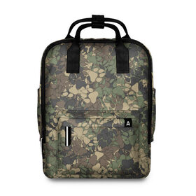 Женский рюкзак 3D Камуфляж с волчьими следами: в Ухте, 100% полиэстер | лямки с регулируемой длиной, сверху ручки, чтобы рюкзак нести как сумку. Основное отделение закрывается на молнию, как и внешний карман. Внутри два дополнительных кармана, один из которых закрывается на молнию. По бокам два дополнительных кармашка, куда поместится маленькая бутылочка
 | волк | камуфляж | милитари | охота | паттерн | пес | след | собака | хаки