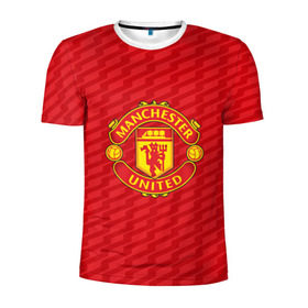 Мужская футболка 3D спортивная с принтом F.C.M.U 2018 Creative Uniform в Ухте, 100% полиэстер с улучшенными характеристиками | приталенный силуэт, круглая горловина, широкие плечи, сужается к линии бедра | Тематика изображения на принте: fc | manchester united | манчестер юнайтед | спорт | спортивные | фк | футбол | футбольный клуб