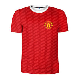 Мужская футболка 3D спортивная с принтом F.C.M.U 2018 Creative Uniform в Ухте, 100% полиэстер с улучшенными характеристиками | приталенный силуэт, круглая горловина, широкие плечи, сужается к линии бедра | Тематика изображения на принте: fc | manchester united | манчестер юнайтед | спорт | спортивные | фк | футбол | футбольный клуб