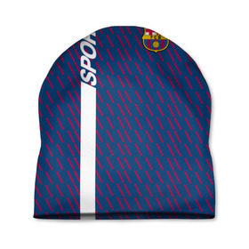 Шапка 3D с принтом FC Barca 2018 Creative uniform в Ухте, 100% полиэстер | универсальный размер, печать по всей поверхности изделия | fc | fc barcelona | fcb | барселона | спорт | спортивные | фк | футбол | футбольный клуб