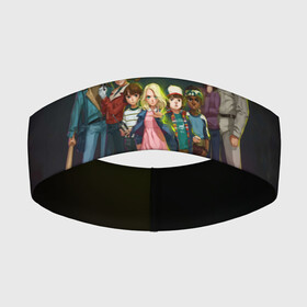 Повязка на голову 3D с принтом Stranger Things 2 в Ухте,  |  | stranger things | очень странные дела