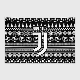 Флаг-баннер с принтом JUVENTUS ЮВЕНТУС НОВОГОДНИЙ в Ухте, 100% полиэстер | размер 67 х 109 см, плотность ткани — 95 г/м2; по краям флага есть четыре люверса для крепления | fc | juventus | спорт | спортивные | фк | футбол | футбольный клуб | ювентус