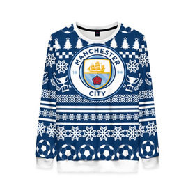 Женский свитшот 3D Manchester city Новогодний: в Ухте, 100% полиэстер с мягким внутренним слоем | круглый вырез горловины, мягкая резинка на манжетах и поясе, свободная посадка по фигуре |