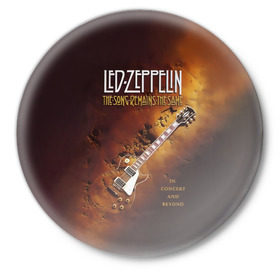 Значок с принтом Led Zeppelin в Ухте,  металл | круглая форма, металлическая застежка в виде булавки | led | led zeppelin | блюз | группа | джимми пейдж | джон генри бонэм | джон пол джонс | лед зепелен | лед зеппелин | метал | роберт плант | рок | тяжелый | фолк | хард | хардрок | хеви | хевиметал