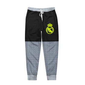 Мужские брюки 3D с принтом Real Madrid 2018 Toxic Sport в Ухте, 100% полиэстер | манжеты по низу, эластичный пояс регулируется шнурком, по бокам два кармана без застежек, внутренняя часть кармана из мелкой сетки | Тематика изображения на принте: fc | real madrid | реал мадрид | спорт | спортивные | фк | футбол | футбольный клуб