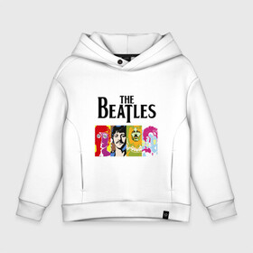 Детское худи Oversize хлопок с принтом The Beatles в Ухте, френч-терри — 70% хлопок, 30% полиэстер. Мягкий теплый начес внутри —100% хлопок | боковые карманы, эластичные манжеты и нижняя кромка, капюшон на магнитной кнопке | битлз | джон леннон | джордж харрисон | пол маккартни | ринго старр