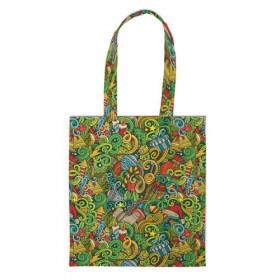 Сумка 3D повседневная с принтом New Year в Ухте, 100% полиэстер | Плотность: 200 г/м2; Размер: 34×35 см; Высота лямок: 30 см | christmas | new year | star | tree | венок | елка | ель | звезда | леденец | новый год | рождество