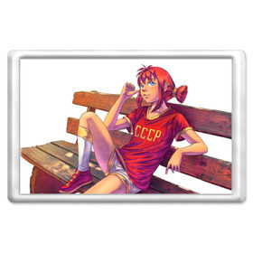 Магнит 45*70 Everlasting Summer_5: в Ухте, Пластик | Размер: 78*52 мм; Размер печати: 70*45 | everlasting summer | аниме игра | бесконечное лето