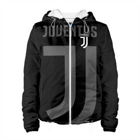 Женская куртка 3D с принтом Juventus 2018 Original в Ухте, ткань верха — 100% полиэстер, подклад — флис | прямой крой, подол и капюшон оформлены резинкой с фиксаторами, два кармана без застежек по бокам, один большой потайной карман на груди. Карман на груди застегивается на липучку | fc | juventus | спорт | спортивные | фк | футбол | футбольный клуб | ювентус