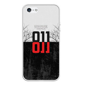 Чехол для iPhone 5/5S матовый с принтом Одиннадцать 011 в Ухте, Силикон | Область печати: задняя сторона чехла, без боковых панелей | eleven | strange things | stranger things | демогоргон | одиннадцать | странные дела