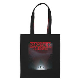 Сумка 3D повседневная с принтом Stranger Things Демогоргон в Ухте, 100% полиэстер | Плотность: 200 г/м2; Размер: 34×35 см; Высота лямок: 30 см | stranger things | очень странные дела
