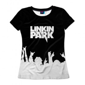 Женская футболка 3D с принтом Linkin Park в Ухте, 100% полиэфир ( синтетическое хлопкоподобное полотно) | прямой крой, круглый вырез горловины, длина до линии бедер | bennington | chester | linkin park | альтернативный | беннингтон | группа | ленкин | линкин | майк | метал | музыкант | ню | нюметал | парк | певец | рок | рэп | честер | электроник