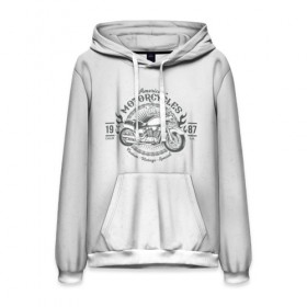 Мужская толстовка 3D с принтом Vintage motocycle 3 в Ухте, 100% полиэстер | двухслойный капюшон со шнурком для регулировки, мягкие манжеты на рукавах и по низу толстовки, спереди карман-кенгуру с мягким внутренним слоем. | Тематика изображения на принте: 