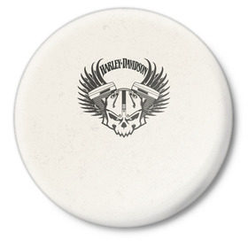 Значок с принтом Harley-Davidson в Ухте,  металл | круглая форма, металлическая застежка в виде булавки | Тематика изображения на принте: harley | motorbike | motorcycle | race | rider | ryder | skull | speed | байк | гонки | гонщик | мото | мотобайк | мотоцикл | райдер | скорость | харлей | череп