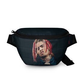 Поясная сумка 3D с принтом Lil Pump в Ухте, 100% полиэстер | плотная ткань, ремень с регулируемой длиной, внутри несколько карманов для мелочей, основное отделение и карман с обратной стороны сумки застегиваются на молнию | esketit | esskeetit | gang | lil | pump | rap | качер | лил | маленький | насос | памп | репер | рэпер | рэппер | с дредами | эшкере | эшкерее | эшкереее | эшкерееее | эщкере | эщкерее | эщкереее | эщкерееее