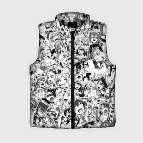 Женский жилет утепленный 3D Ahegao faces pattern: в Ухте,  |  | anime | аниме | лицо | паттрен | чернобелый