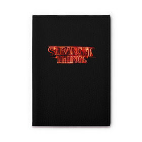 Обложка для автодокументов с принтом ST LOGO BRIGHT в Ухте, натуральная кожа |  размер 19,9*13 см; внутри 4 больших “конверта” для документов и один маленький отдел — туда идеально встанут права | stranger things | одиннадцатая | очень странные дела