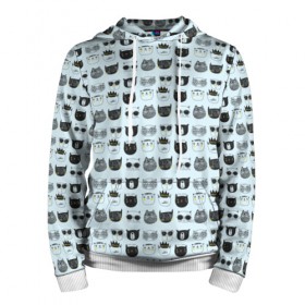 Мужская толстовка 3D с принтом Крутые котишки в Ухте, 100% полиэстер | двухслойный капюшон со шнурком для регулировки, мягкие манжеты на рукавах и по низу толстовки, спереди карман-кенгуру с мягким внутренним слоем. | Тематика изображения на принте: 