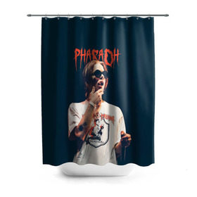 Штора 3D для ванной с принтом Фара в Ухте, 100% полиэстер | плотность материала — 100 г/м2. Стандартный размер — 146 см х 180 см. По верхнему краю — пластиковые люверсы для креплений. В комплекте 10 пластиковых колец | dead dynasty | pharaoh | pink phloyd | мертвая династия | фараон