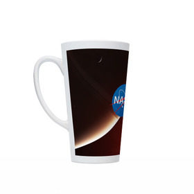 Кружка Латте с принтом NASA SPACE в Ухте, Белая керамика | Объем 480 мл; Высота 150 мм; Диаметр 90 мм | galaxy | nasa | space | астрономия | известные | космос | наса | планеты | сатурн