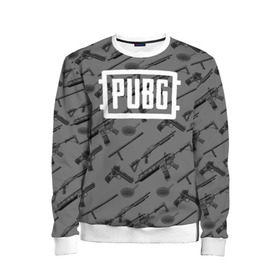 Детский свитшот 3D с принтом PUBG WEAPONS в Ухте, 100% полиэстер | свободная посадка, прямой крой, мягкая тканевая резинка на рукавах и понизу свитшота | playerunknowns battlegrounds | pubg