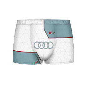 Мужские трусы 3D с принтом AUDI RS в Ухте, 50% хлопок, 50% полиэстер | классическая посадка, на поясе мягкая тканевая резинка | audi | car | race | авто | автомобиль | ауди | гонки | марка | машина