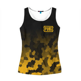Женская майка 3D с принтом PUBG Military в Ухте, 100% полиэстер | круглая горловина, прямой силуэт, длина до линии бедра | battle royal | playerunknowns battlegrounds | pubg | пабг | пубг