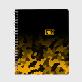 Тетрадь с принтом PUBG Military в Ухте, 100% бумага | 48 листов, плотность листов — 60 г/м2, плотность картонной обложки — 250 г/м2. Листы скреплены сбоку удобной пружинной спиралью. Уголки страниц и обложки скругленные. Цвет линий — светло-серый
 | battle royal | playerunknowns battlegrounds | pubg | пабг | пубг