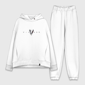 Женский костюм хлопок Oversize с принтом Викинги 1 в Ухте,  |  | vikings | викинги