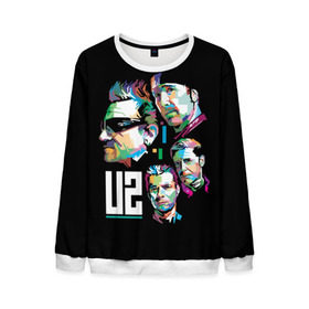 Мужской свитшот 3D с принтом U2 rock - band в Ухте, 100% полиэстер с мягким внутренним слоем | круглый вырез горловины, мягкая резинка на манжетах и поясе, свободная посадка по фигуре | adam clayton | alternative | band | bono | dance rock | dublin | edge | ireland | larry mullen | music | postpunk | rock | soft rock | u2 | адам клейтон | альтернативный | боно | группа | дублин | дэнс рок | ирландия | ларри маллен | музыка | постпанк | р