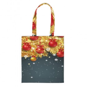 Сумка 3D повседневная с принтом New Year pattern в Ухте, 100% полиэстер | Плотность: 200 г/м2; Размер: 34×35 см; Высота лямок: 30 см | 31 декабря | 7 января | christmas | happy | holiday | new year | pattern | абстракция | арт | блики | елка | зима | новый год | праздник | рождество | снег | снежинки | узор | украшение