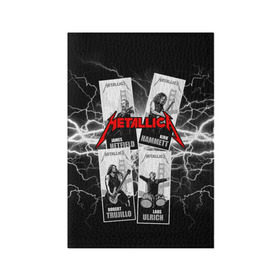 Обложка для паспорта матовая кожа с принтом Metallica в Ухте, натуральная матовая кожа | размер 19,3 х 13,7 см; прозрачные пластиковые крепления | cliff burton | dave mustaine | james hatfield | jason newsted | kirk hammett | lars ulrich | metallica | robert trujillo | rock | ron mcgowney | thrash | дж | джеймс хэтфилд | кирк хэмметт | клифф бёртон | ларс ульрих | метал группа | роберт трухильо | тр
