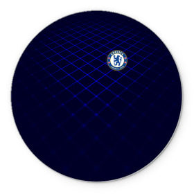 Коврик круглый с принтом Chelsea 2018 Uniform в Ухте, резина и полиэстер | круглая форма, изображение наносится на всю лицевую часть | chelsea | fc | спорт | спортивные | фк | футбол | челси