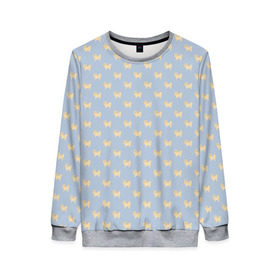 Женский свитшот 3D с принтом Немецкий шпиц в Ухте, 100% полиэстер с мягким внутренним слоем | круглый вырез горловины, мягкая резинка на манжетах и поясе, свободная посадка по фигуре | домашние животные | немецкий шпиц | пес | песик | собака | собачка | шпиц