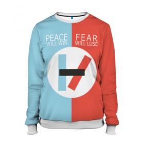 Женский свитшот 3D Twenty One Pilots: в Ухте, 100% полиэстер с мягким внутренним слоем | круглый вырез горловины, мягкая резинка на манжетах и поясе, свободная посадка по фигуре | rock | twenty one pilots | группа | рок