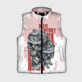 Женский жилет утепленный 3D с принтом THE EVIL WITHIN 2 в Ухте,  |  | skull | череп