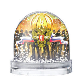 Снежный шар CS GO RUSSIAN TEAM: в Ухте, Пластик | Изображение внутри шара печатается на глянцевой фотобумаге с двух сторон | cs go | россия | шутер