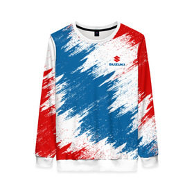 Женский свитшот 3D Suzuki: в Ухте, 100% полиэстер с мягким внутренним слоем | круглый вырез горловины, мягкая резинка на манжетах и поясе, свободная посадка по фигуре | car | race | suzuki | авто | гонки | краска  | марка | машина | сузуки