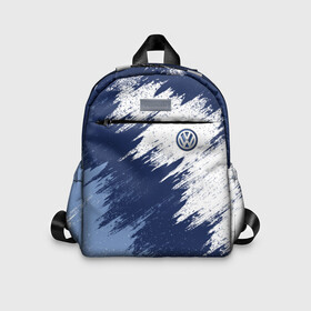 Детский рюкзак 3D с принтом Volkswagen в Ухте, 100% полиэстер | лямки с регулируемой длиной, сверху петелька, чтобы рюкзак можно было повесить на вешалку. Основное отделение закрывается на молнию, как и внешний карман. Внутри дополнительный карман. По бокам два дополнительных кармашка | car | race | volkswagen | авто | гонки | краска | марка | машина | фольксваген