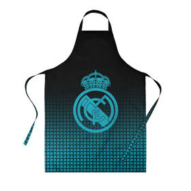 Фартук 3D с принтом Real Madrid 2018 Original в Ухте, 100% полиэстер | общий размер — 65 х 85 см, ширина нагрудника — 26 см, горловина — 53 см, длина завязок — 54 см, общий обхват в поясе — 173 см. Принт на завязках и на горловине наносится с двух сторон, на основной части фартука — только с внешней стороны | emirates | fc | real madrid | геометрия | реал мадрид | футбольный клуб | эмблема