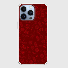 Чехол для iPhone 13 Pro с принтом Очень Странные дела  Бомбинг в Ухте,  |  | Тематика изображения на принте: stranger things | паттерн | триллер