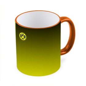 Кружка 3D с принтом FC Borussia 2018 Reverse в Ухте, керамика | ёмкость 330 мл | Тематика изображения на принте: 