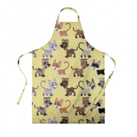 Фартук 3D с принтом Верный друг в Ухте, 100% полиэстер | общий размер — 65 х 85 см, ширина нагрудника — 26 см, горловина — 53 см, длина завязок — 54 см, общий обхват в поясе — 173 см. Принт на завязках и на горловине наносится с двух сторон, на основной части фартука — только с внешней стороны | год собаки | новый год | пес | собака | щенок