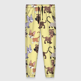 Женские брюки 3D с принтом Верный друг в Ухте, полиэстер 100% | прямой крой, два кармана без застежек по бокам, с мягкой трикотажной резинкой на поясе и по низу штанин. В поясе для дополнительного комфорта — широкие завязки | год собаки | новый год | пес | собака | щенок