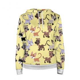 Женская толстовка 3D с принтом Верный друг в Ухте, 100% полиэстер  | двухслойный капюшон со шнурком для регулировки, мягкие манжеты на рукавах и по низу толстовки, спереди карман-кенгуру с мягким внутренним слоем. | год собаки | новый год | пес | собака | щенок