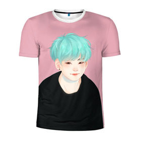 Мужская футболка 3D спортивная BTS_Yoongi: в Ухте, 100% полиэстер с улучшенными характеристиками | приталенный силуэт, круглая горловина, широкие плечи, сужается к линии бедра | bangtan boys | bts | бантаны бтс