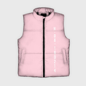 Женский жилет утепленный 3D с принтом BTS SAVE ME JUNGKOOK _pink в Ухте,  |  | bangtan boys | bts | бантаны бтс