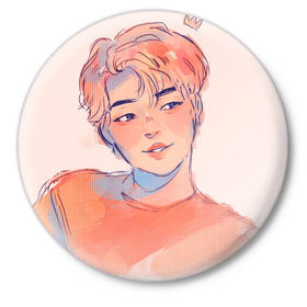 Значок с принтом BTS _9 в Ухте,  металл | круглая форма, металлическая застежка в виде булавки | bangtan boys | bts | бантаны бтс