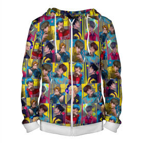 Мужская толстовка 3D на молнии Bangtan Boys: в Ухте, 100% полиэстер | длина до линии бедра, манжеты и пояс оформлены мягкой тканевой резинкой, двухслойный капюшон со шнурком для регулировки, спереди молния, по бокам два кармана | bangtan boys | bts | бантаны бтс